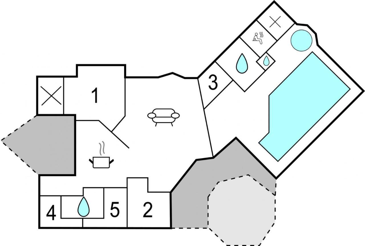 Villa Kranich Poolferienhaus à Hohendorf  Extérieur photo